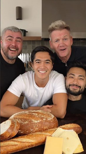 4 levels of grilled cheese w/‪@gordonramsay‬