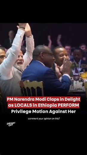 Sarcasmic Guy on Instagram: "Narendra Modi Claps in Delight as Locals in Ethiopia Perform ‘Vande Mataram’"