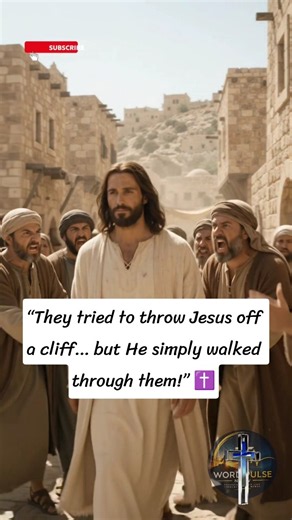 They Tried to Throw Jesus Off a Cliff… Then THIS Happened ✝️ #shorts