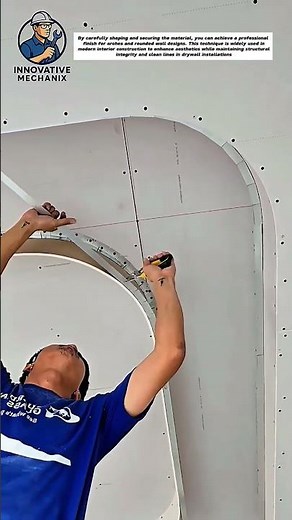 Perfect Curved Drywall Corners Made Easy – Pro Finishing Trick!