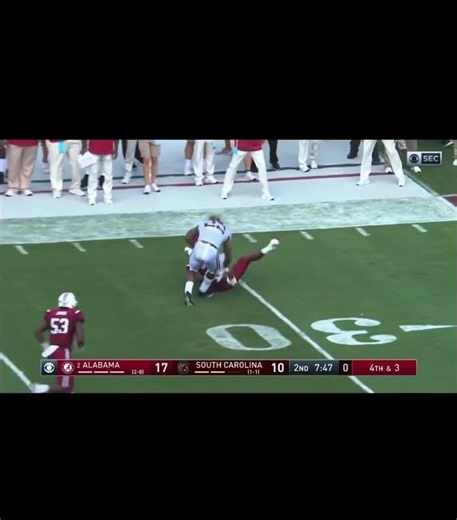 South Carolina Clip 3: Najee Harris Hurdles His Way To A Score