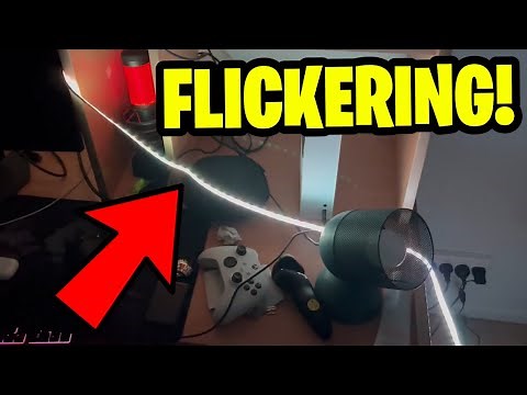 How to Fix FLICKERING LED LIGHT STRIP! (LED Strip Lights Flickering Problem)