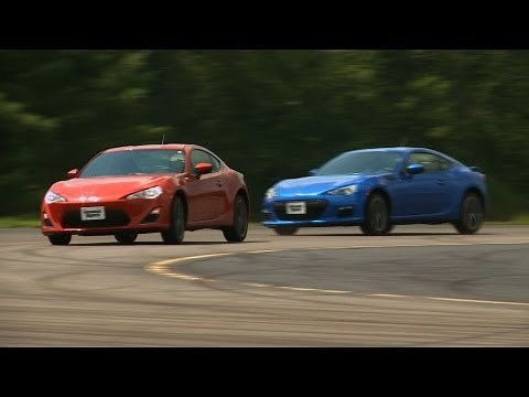 Scion FR-S vs Subaru BRZ at Consumer Reports test track | Consumer Reports