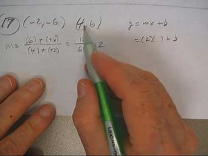 WRITING LINEAR EQUATIONS P86; #17