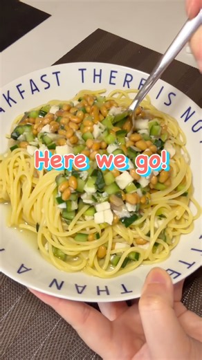 山形のだし×納豆パスタ🍝✨｜Japanese Style Pasta