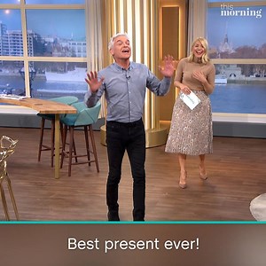 306K views · 3K reactions | 'Best present ever!' Find out whose special birthday message made Phillip's morning! | This Morning | Facebook