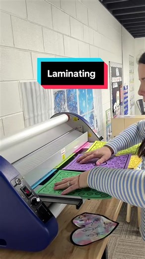 Laminating I Spy Shapes and Valentine's Keepsake Craft
