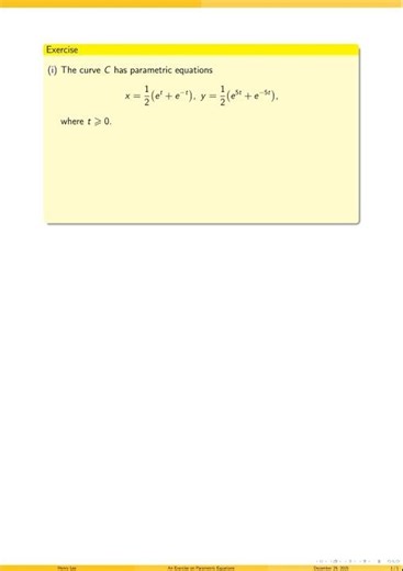 An Exercise on Parametric Equations and Inverse Functions #mathskillsdevelopment