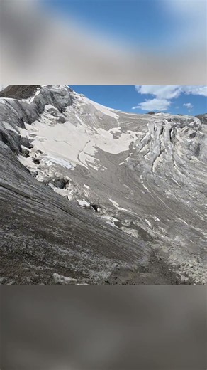 No trees, no trail, just razor-sharp rocks and pure survival 🥶🧗‍♂️