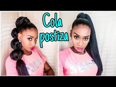 COMO HACER COLA CON CABELLO SINTÉTICO AESTHETIC / Como hacer peinados diferentes