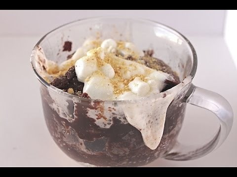 How to Make Microwave S'more Fudge Mug Cake | Simply Bakings
