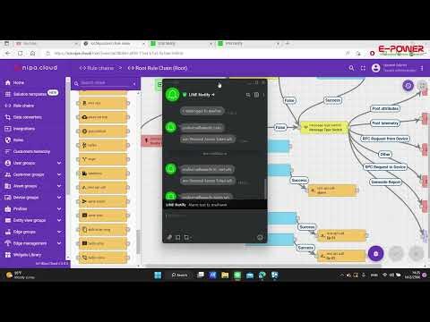 สอน Line Notify || แจ้งเตือนค่าต่างๆผ่าน Line Notify โดย HMI Haiwell และ Nipacloud