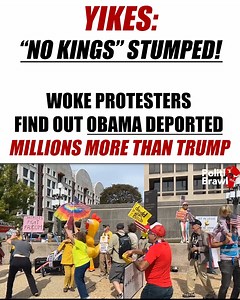 419K views · 15K reactions | "No Kings" finds out Obama deported MILLIONS more than Trump using ICE | American Wire | Facebook
