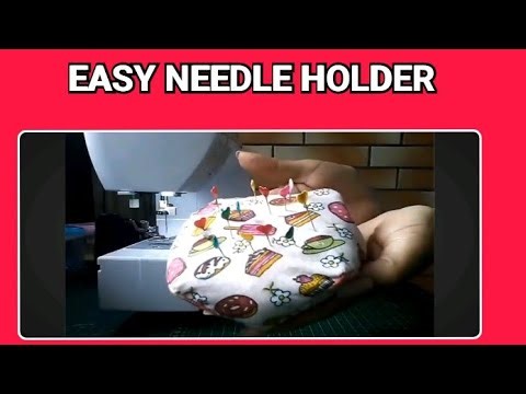 How to make a pin holder #stitching #sewing #sewingtips #handmade 