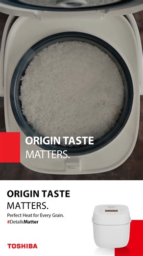 338 reactions · 3 comments | The Japandi Digital Rice Cooker elevates your everyday rice with precise heating that brings out more of its natural sweetness as it cooks. #ToshibaHomeAppliance #DetailsMatter #HomeSolutions | Toshiba Lifestyle Philippines | Facebook