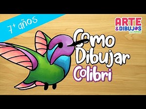 Como dibujar un COLIBRI facil