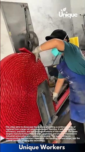 Continuous strip cutting: machine precision in action