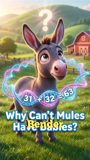 Why Can’t Mules Have Babies? The Mystery of 63 Chromosomes! 🧬🐴