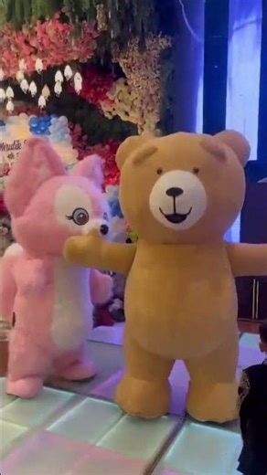 Birthday Mascot Entry Decoration | Teddy & Bunny Dance | Balloon Decoration Delhi Gurgaon Noida