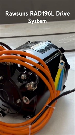 RAD196L PMSM motor with gearbox overview #rawsuns #electricvehicles