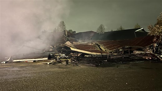 Structure at Oldcastle Infrastructure burns to the ground in Auburn