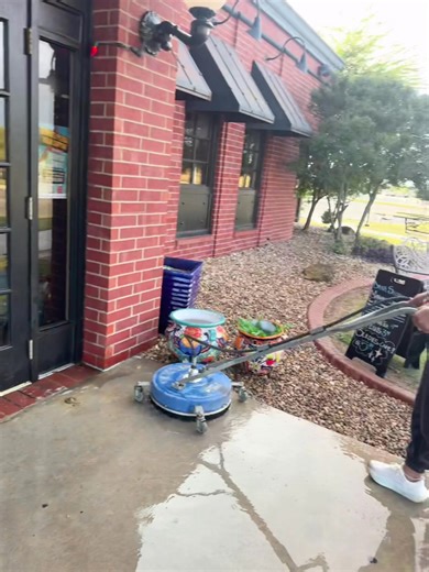 Just out here cleaning up this restaurant surface cleaning the sidewalks, getting rid of all that grease and sticky buildup. 💪 Keeping it fresh and professional with ProClean Plus. 📞 405-880-7972 💧 Earned. Not Given. | Pro Clean Plus