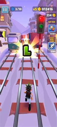Getting Letter L for the word hunt Challenge Alpine#alpine#subwaysurfers#shorts#railway