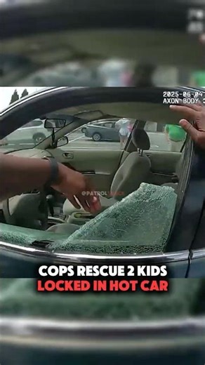 Cops Rescue 2 Kids From HOT Car 🫣