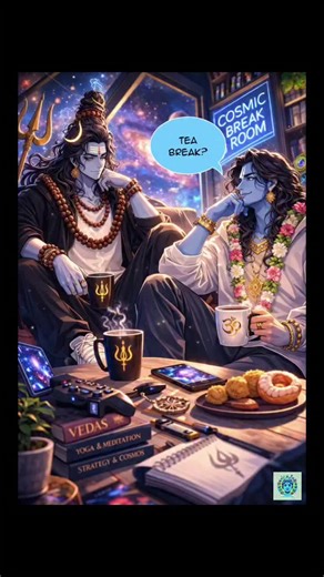 What happens when a warrior unknowingly fires an arrow at a god? In this cosmic breakroom moment, Vishnu and Shiva recall a legendary event from the Mahabharata — the day Arjuna's determination led him to challenge a mysterious hunter. That hunter was Shiva himself, disguised as a Kirata. Instead of anger, Shiva saw something greater in Arjuna — fearless determination. And that moment earned Arjuna one of the most powerful weapons in Hindu Itihaas: The Pashupatastra. Sometimes courage isn't abou
