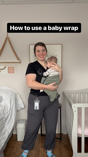 Baby wraps like these are so important to the recovery of babies exposed to substances in the womb! There are many reasons why, but here are just a few: The wrap supports skin-to-skin contact, something that is very comforting to a baby with Neonatal Abstinence Syndrome. The wrap causes a deep pressure sensation, which reminds a baby of their time in the womb, a safe and calming space. The wrap encourages co-regulation, which is when a baby will mirror the emotions and behavior of their caregive