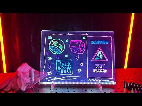 viral led doodle-glow board unboxed and reviewed
