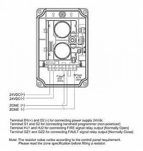 wiring system Conventional Beam Detector Tx7130 Tanda made in UK