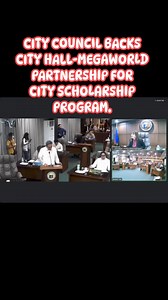 CdeO CITY COUNCIL OKAYS ORDINANCE FOR PARTNERSHIP WITH MEGAWORLD FOUNDATION FOR CITY SCHOLARSHIP PROGRAM. /Text and edited clip by Stephen Capillas with City Council footage. #CDOCityNews #CDODevelopment #CDOCityUpdates #CDOCommunity #CDOCityDevelopment #CDOCityHallUpdates #CagayandeOroCity | Cagayan de Oro City Information Office