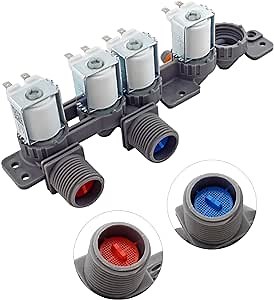 AJU75152602 Washer Water Inlet Valve(OEM) Fits For LG WT7405CW,WT7305CV,WT7305CW,WT7150CW,WT7250CW,WT7880HWA,WT7300CW,WT7900HBA,WT7060CV,WT7800CW,WT7300CV,WT7060CW,WT7100CW,WT7800CV-1 year warranty