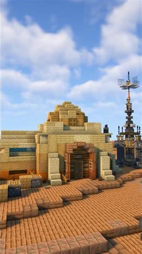 Tatooine Hideout Minecraft starter base (w/ Seefro) #minecraft #starwars #shorts #gaming