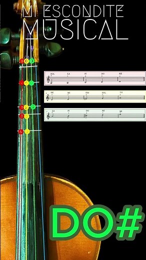 Aprende las Notas del Violin #miesconditemusical #violintutorial