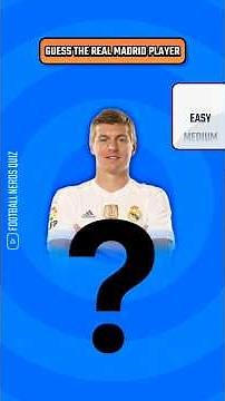 Guess the REAL MADRID Players⚪ Easy→Extreme Quiz