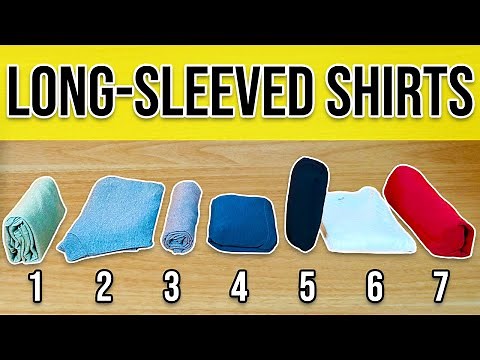 7 Clever Ways to Fold Long-Sleeved Shirts (Small and Fast)