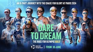 Dare to Dream | Official Trailer | World Triathlon World Triathlon proudly presents the trailer for the forthcoming docu-series Dare to Dream, being premiered on Sunday 30 June at 7pm BST / 8pm CEST on YouTube. With two episodes a week being released in the lead up to the opening ceremony of Paris 2024, the 8-part series follows the journeys of 14 of the world’s top triathletes - Flora Duffy, Kristian Blummenfelt, Alex Yee, Cassandre Beaugrand, Hayden Wilde, Taylor Knibb, Matthew Hauser, Beth Po
