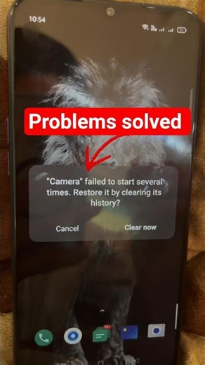camera failed to start several times. restore it by clearing history realme #ytshorts #shorts