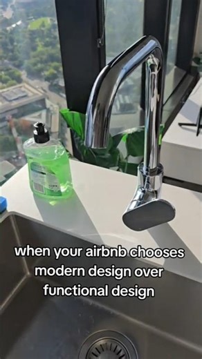 when your Airbnb chooses modern design over functional design