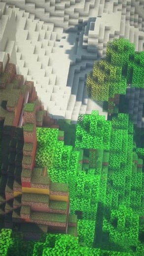 I like unusual Minecraft world generation #cinematic #minecraft #timelapse