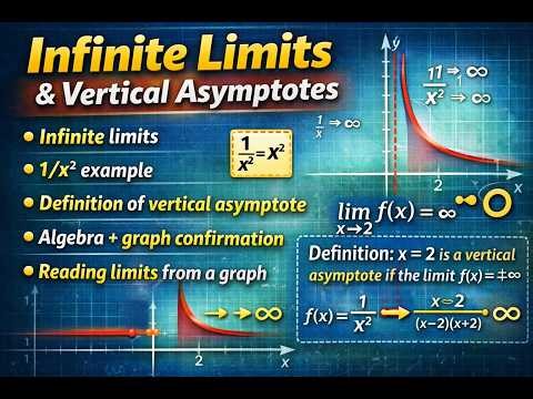 Infinite Limits & Vertical Asymptotes Explained (Calculus 1)