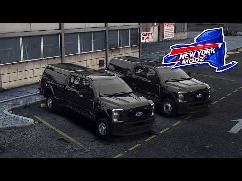 [NON ELS] [FiveM/LSPDFR] 2025 Ford Super Duty Unmarked Police Mini Pack (Red/Blue) | GTA V