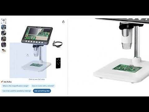 Professional HD Digital Microscope with 7 inch Display