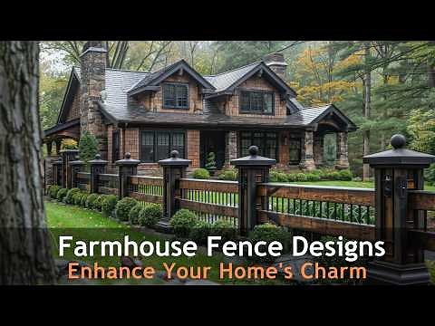 Beautiful Farmhouse Fence Ideas for Authentic Rustic Style: Enhance Your Home's Charm