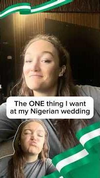The ONE thing I want for my Nigerian wedding 🐄🇳🇬 #comedy #nigeria #funny