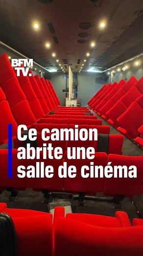 🎥🚚 Bienvenue à bord du cinémobile, un camion qui abrite une salle de cinéma | BFMTV