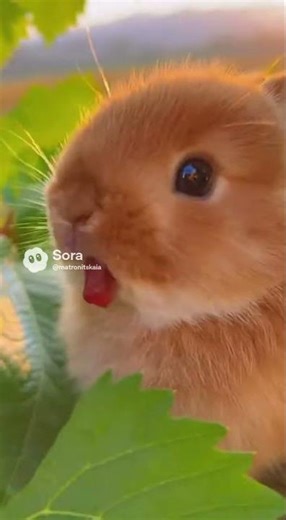 Tiny Ginger Bunny Eats Juicy Black Grapes 🍇🐇 Close-Up Cute ASMR #rabbit #cutepet #bunny #cutebunny
