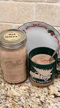 DIY Hot Cocoa Mix: ONLY 5 INGREDIENTS!☕️😋 #homemade #easyrecipe #hotchocolate #christmas